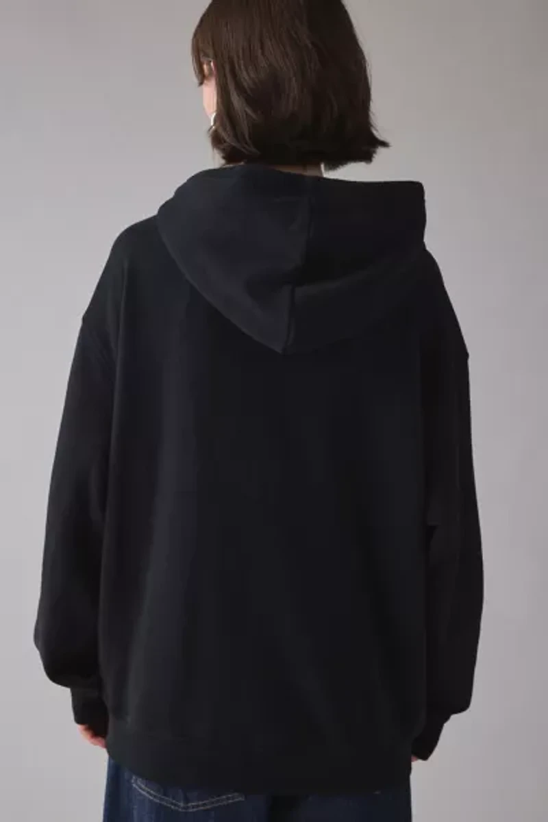 BDG Dusty Spider Graphic Oversized Zip-Up Hoodie Sweatshirt