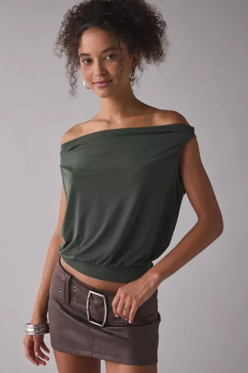 UO Sneaky Link Off-The-Shoulder Crop Top