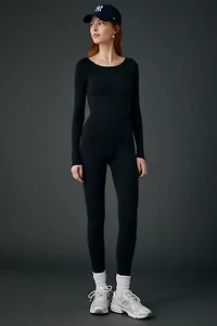 Out From Under Bec Long Sleeve Scoop Back Athletic Jumpsuit