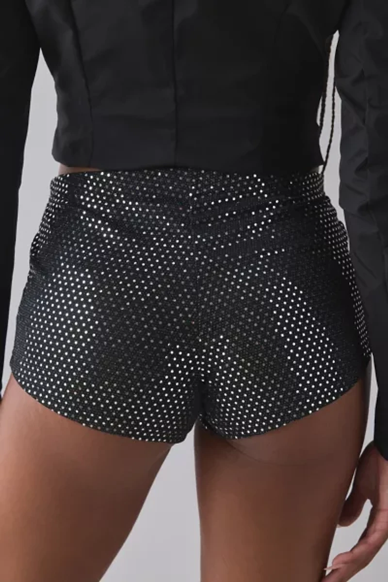 UO Sabrina Sequin Mid-Rise Micro Short