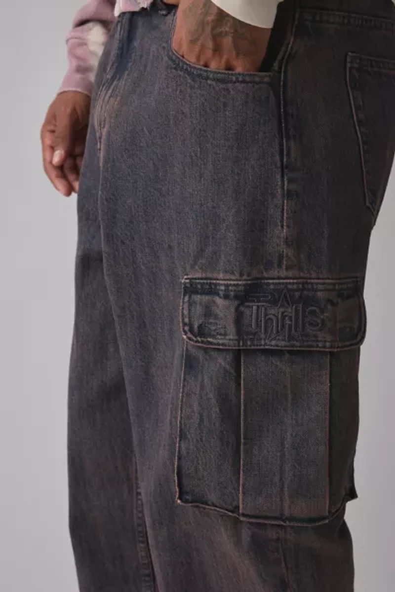 THRILLS Big Slacker Denim Cargo Pant