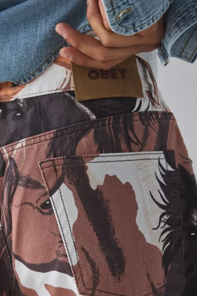 OBEY Classic Printed Baggy Fit Pant