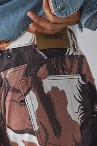 OBEY Classic Printed Baggy Fit Pant