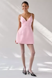 Kimchi Blue Petit Fours Fit-And-Flare Satin Mini Dress