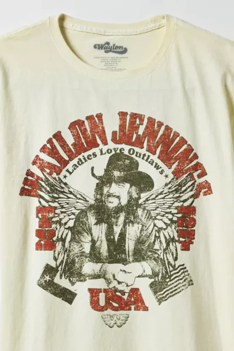 Waylon Jennings Outlaw Graphic Tee