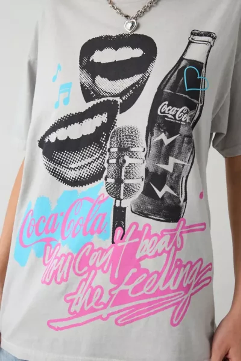 Coca-Cola Lips Graphic T-Shirt Dress