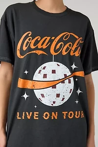 Coca-Cola Live On Tour Disco Ball Graphic T-Shirt Dress