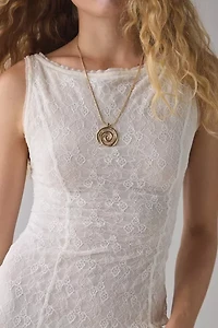 UO Like A Dream Reversible Sheer Lace Scoop Slip Maxi Dress