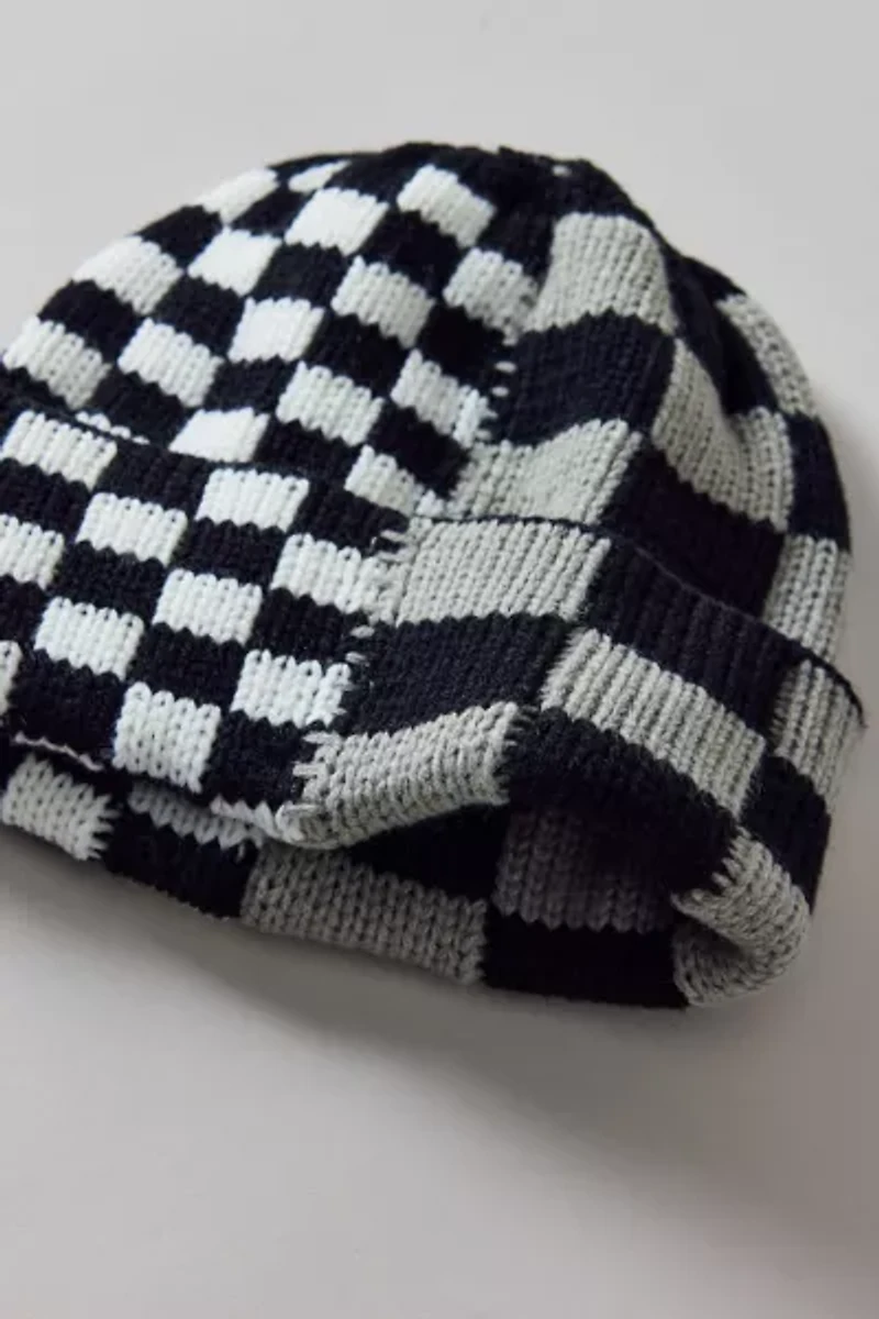 Check Mix Cuff Beanie