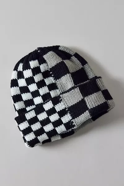 Check Mix Cuff Beanie