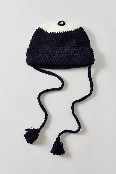 8 Ball Tassel Beanie