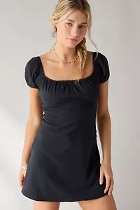 Kimchi Blue Meet Me Square Neck Puff Sleeve Mini Dress