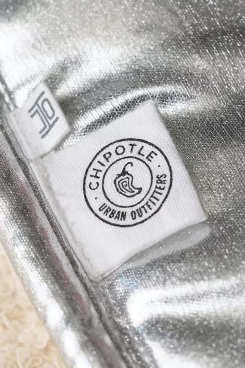 Chipotle UO Exclusive Burrito Wrap Metallic Throw Blanket