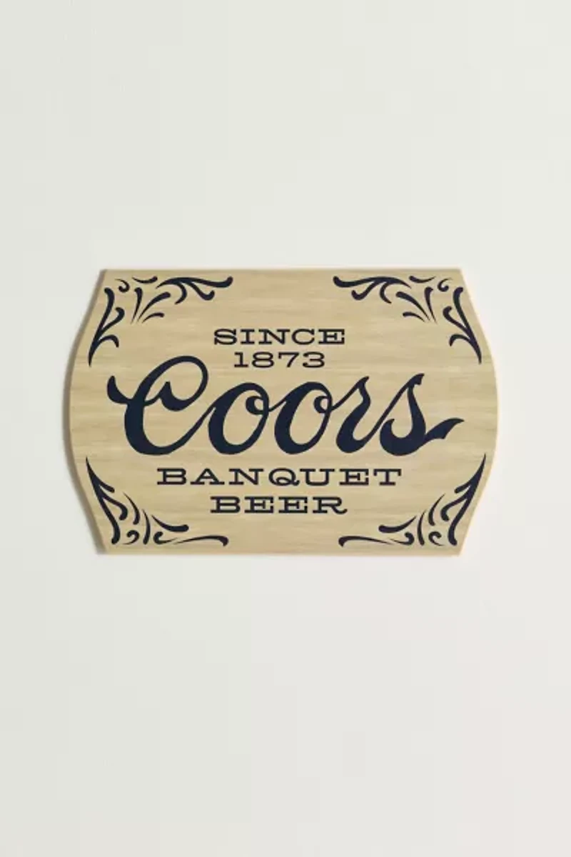 Coors Banquet Beer Wood Wall Hanging