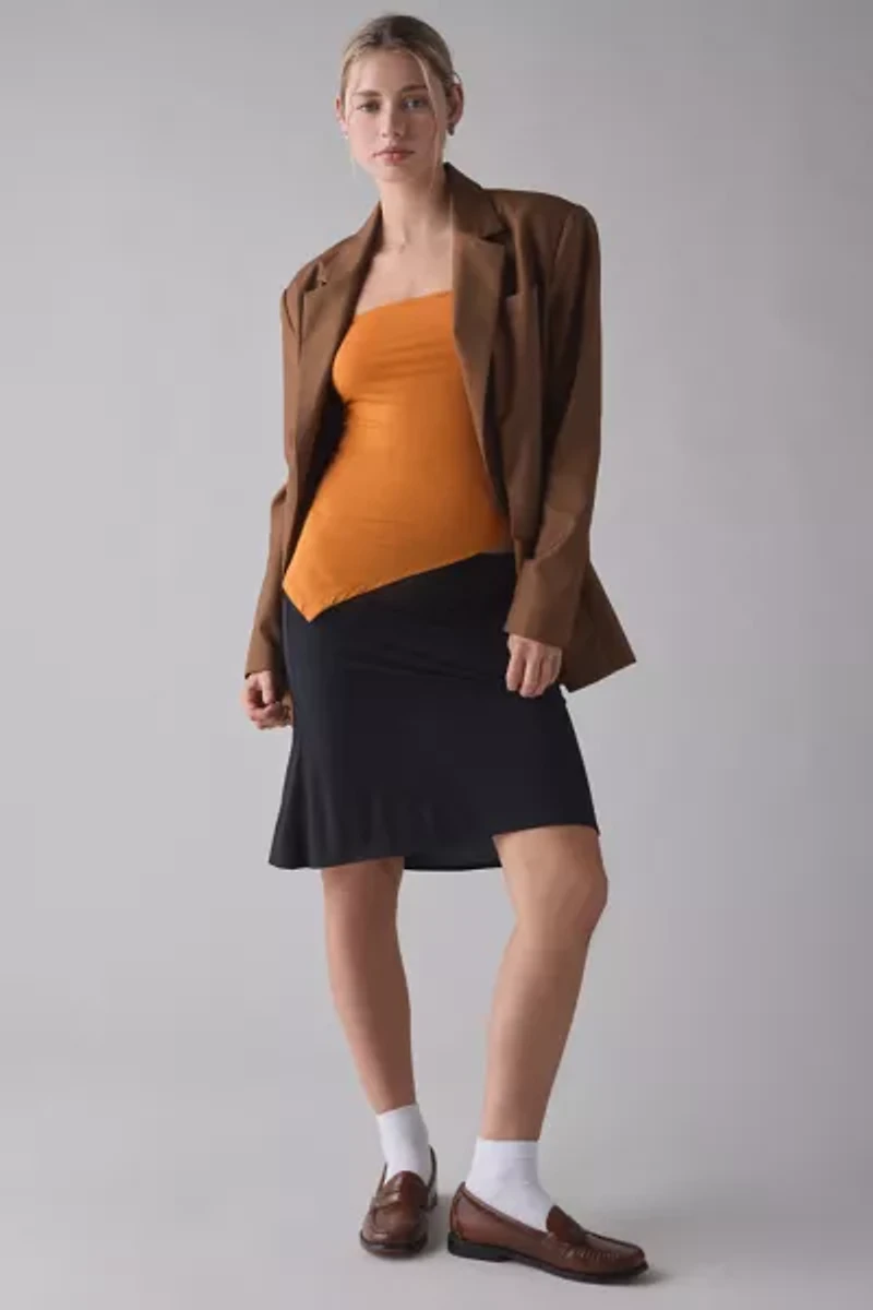 Motel Arimbi Asymmetric Hanky Hem Bandeau Top
