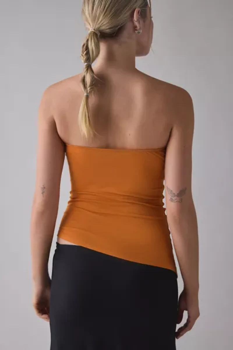 Motel Arimbi Asymmetric Hanky Hem Bandeau Top