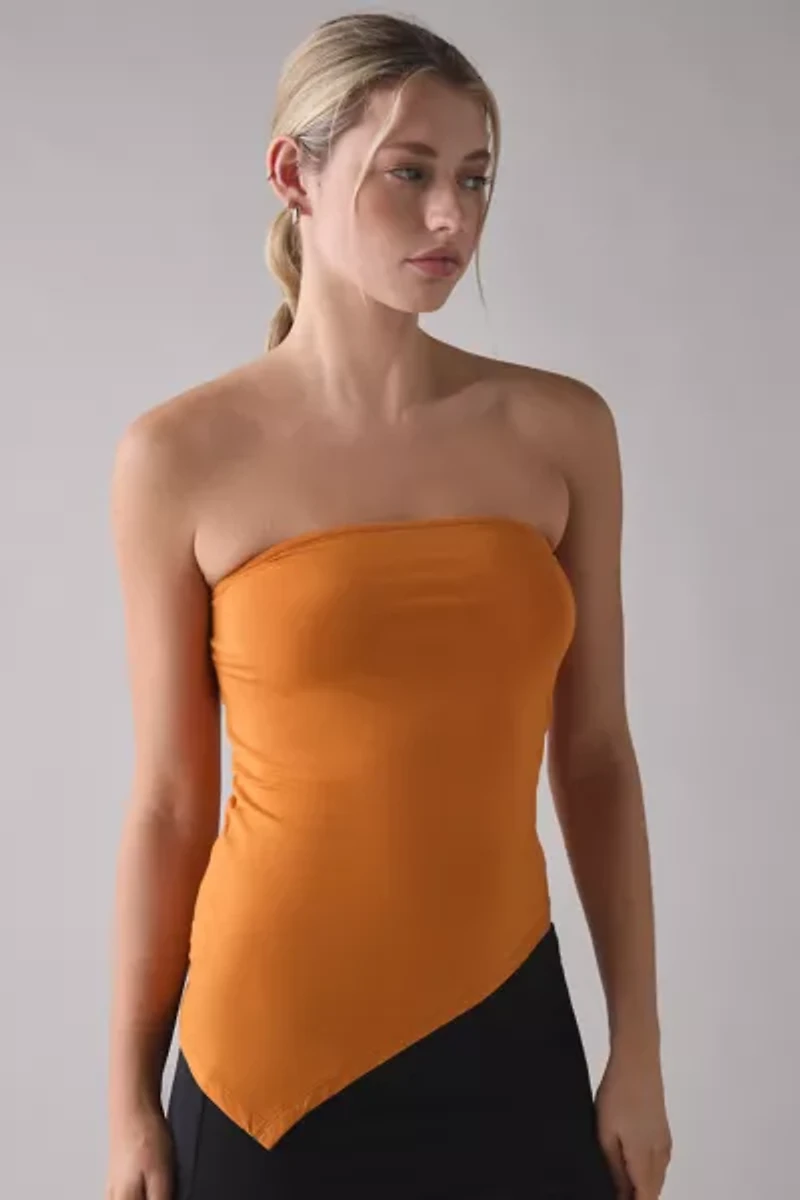 Motel Arimbi Asymmetric Hanky Hem Bandeau Top