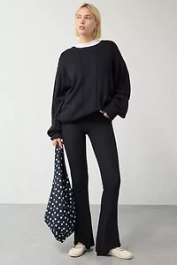Out From Under Stay At Home Foldover Flare Legging