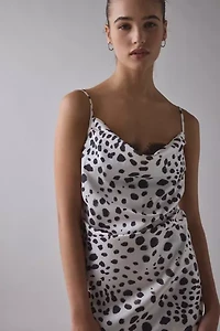 Out From Under Goodnight Kiss Lace Trim Cowl Neck Satin Slip