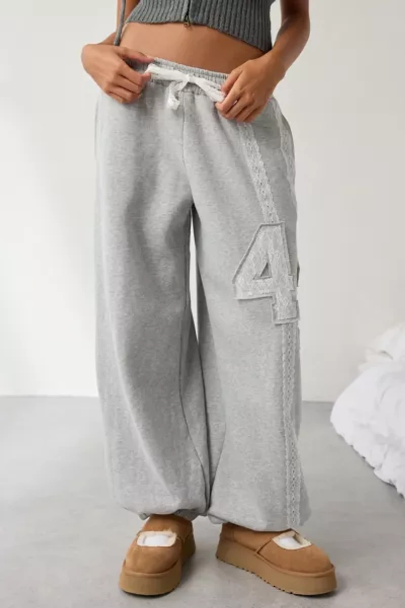 Out From Under Brenda Lace Stripe Jogger Sweatpant