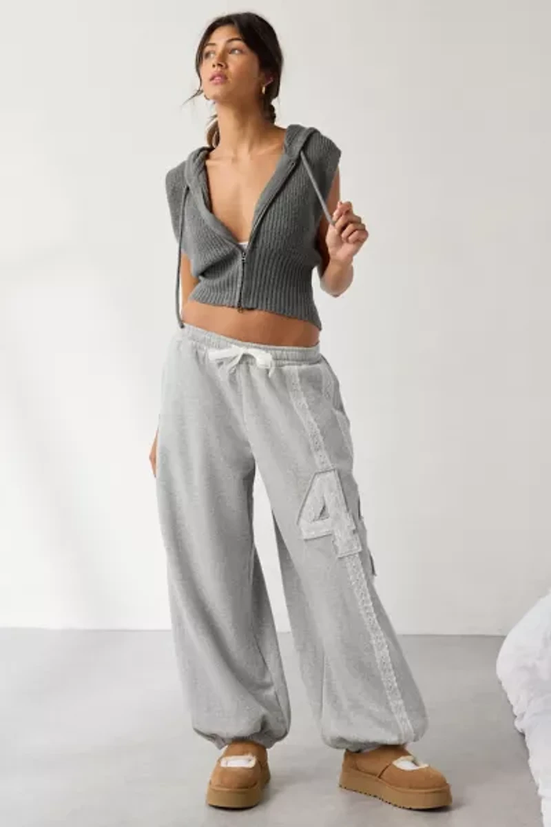 Out From Under Brenda Lace Stripe Jogger Sweatpant
