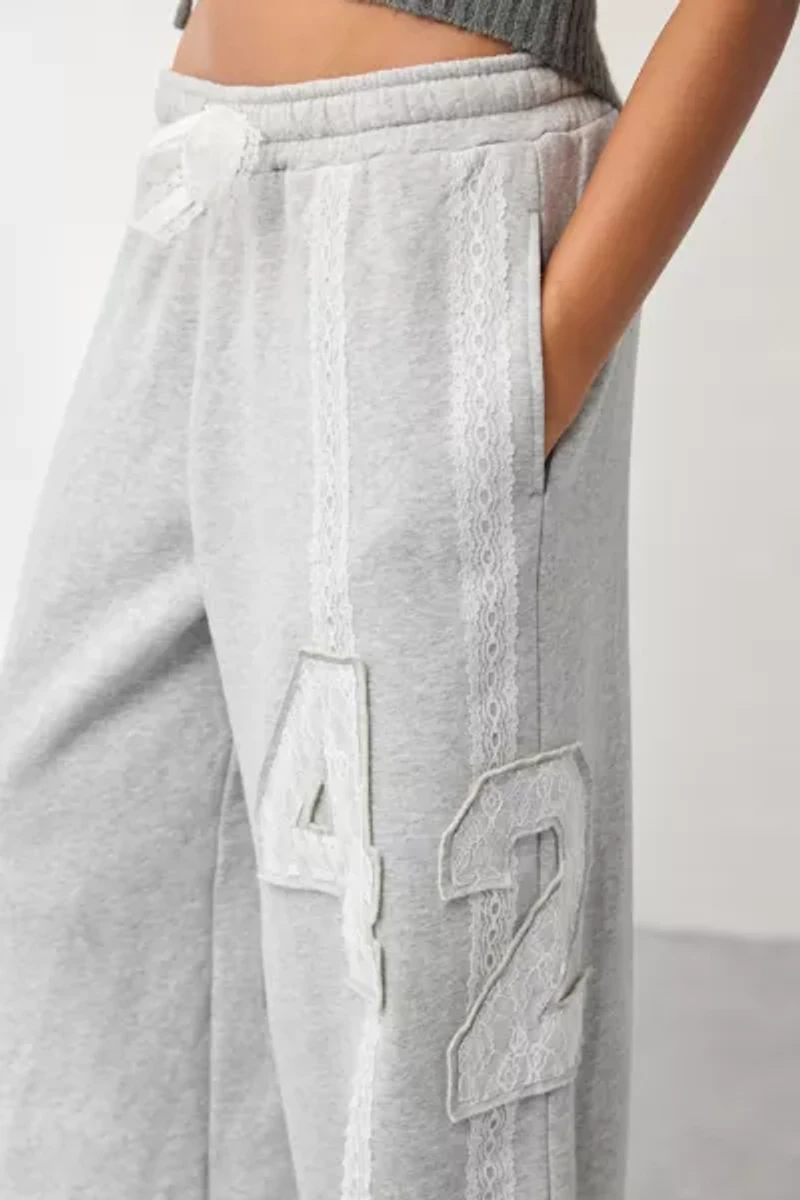 Out From Under Brenda Lace Stripe Jogger Sweatpant
