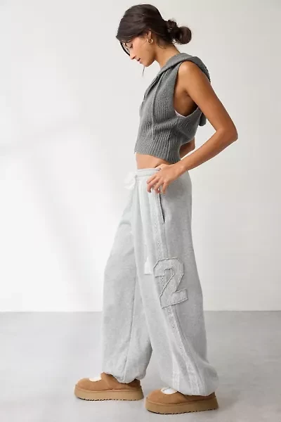 Out From Under Brenda Lace Stripe Jogger Sweatpant