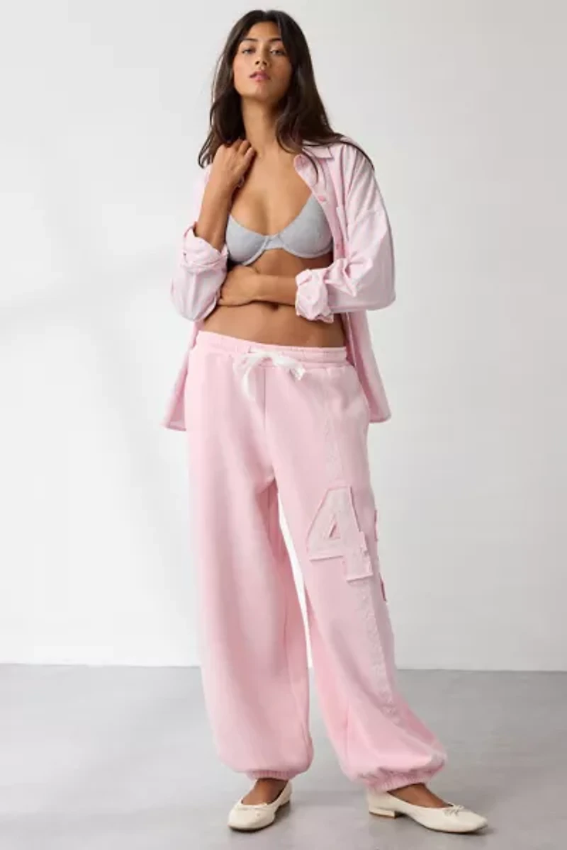 Out From Under Brenda Lace Stripe Jogger Sweatpant