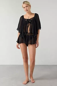 Out From Under Sweet Like Honey Sheer Lace Trim 2-Piece Set