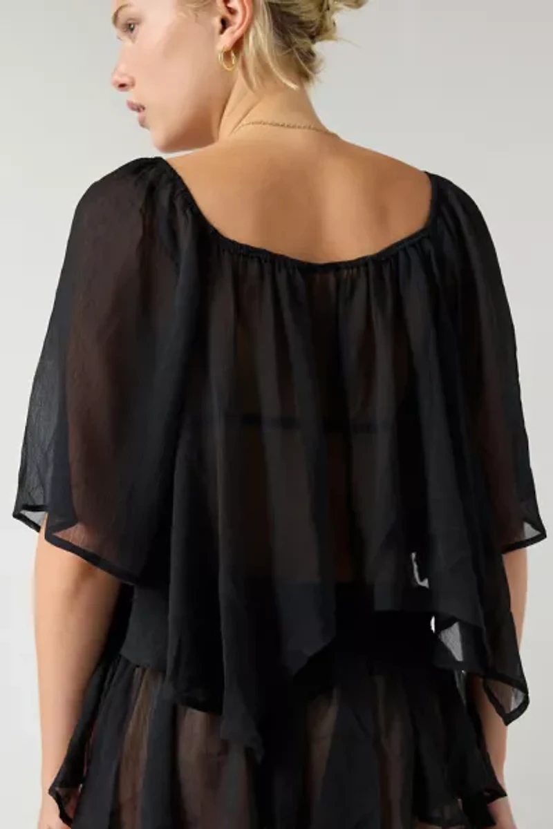 Out From Under Sweet Like Honey Sheer Lace Trim 2-Piece Set