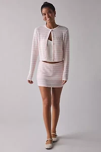 ReMADE By UO Remnants Striped Knit Cardigan