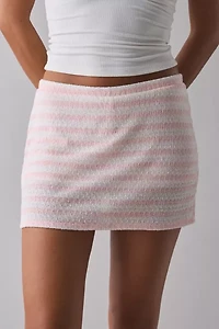 ReMADE By UO Remnants Striped Knit Mini Skort