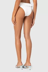 Edikted Lacey Ruffled Bikini Bottom