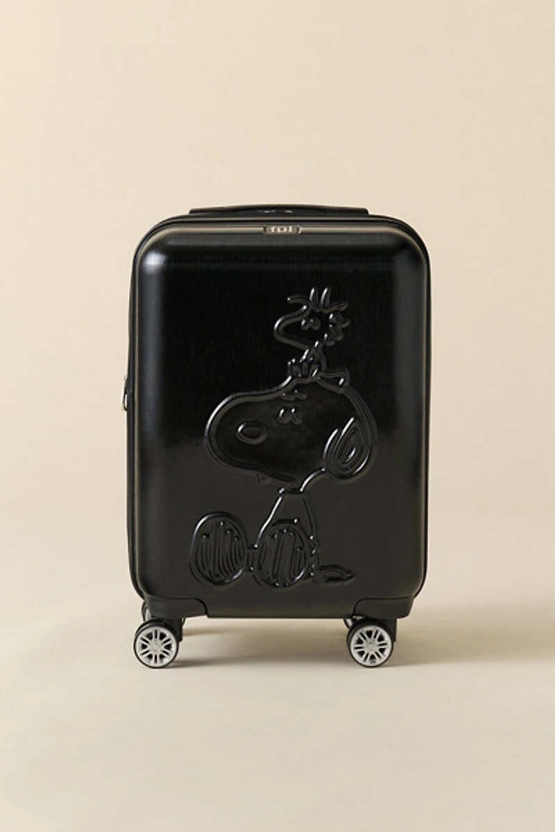 FŪL Peanuts Snoopy & Woodstock Hard Shell Rolling Luggage