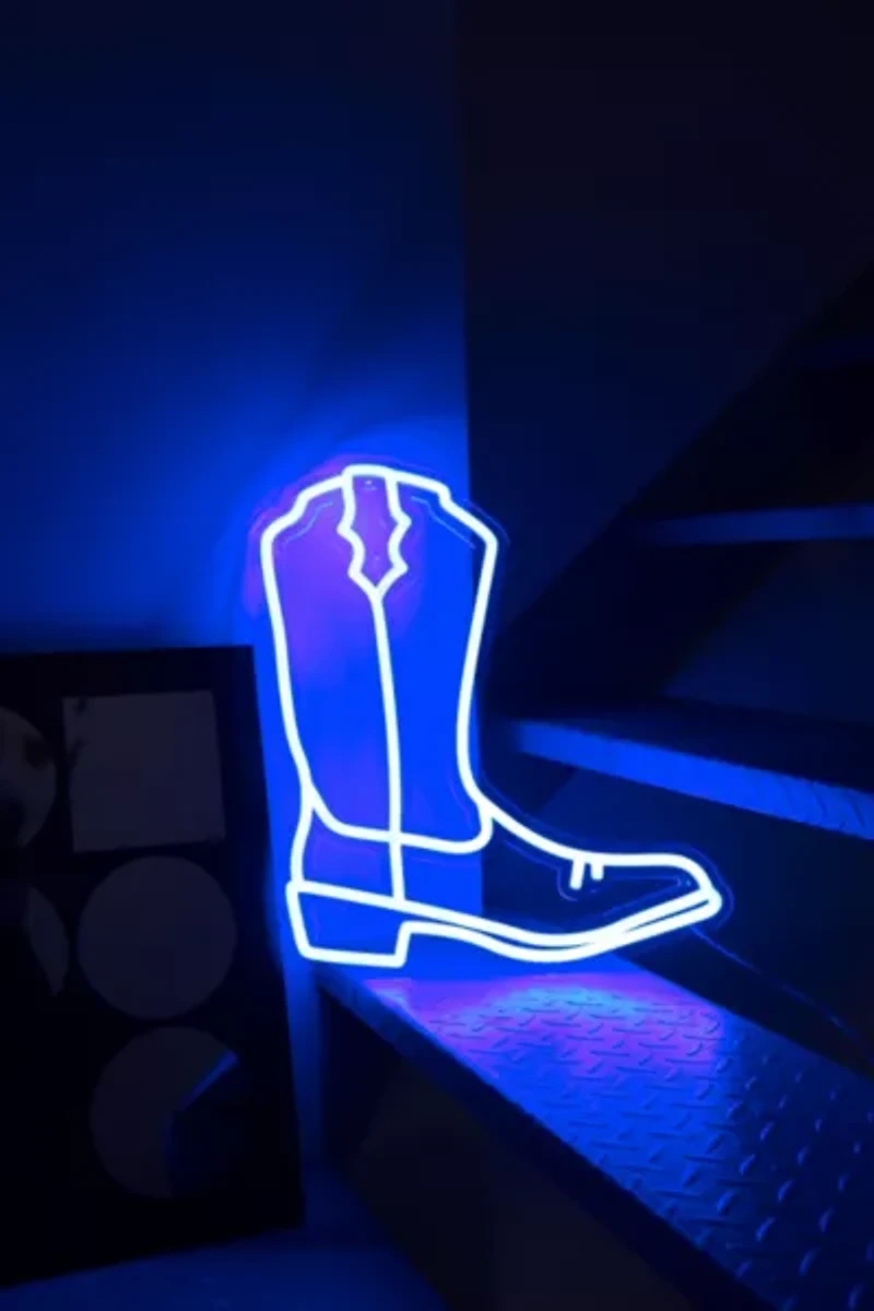 Echo Neon Cowboy Boot Neon Sign