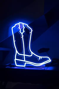 Echo Neon Cowboy Boot Neon Sign