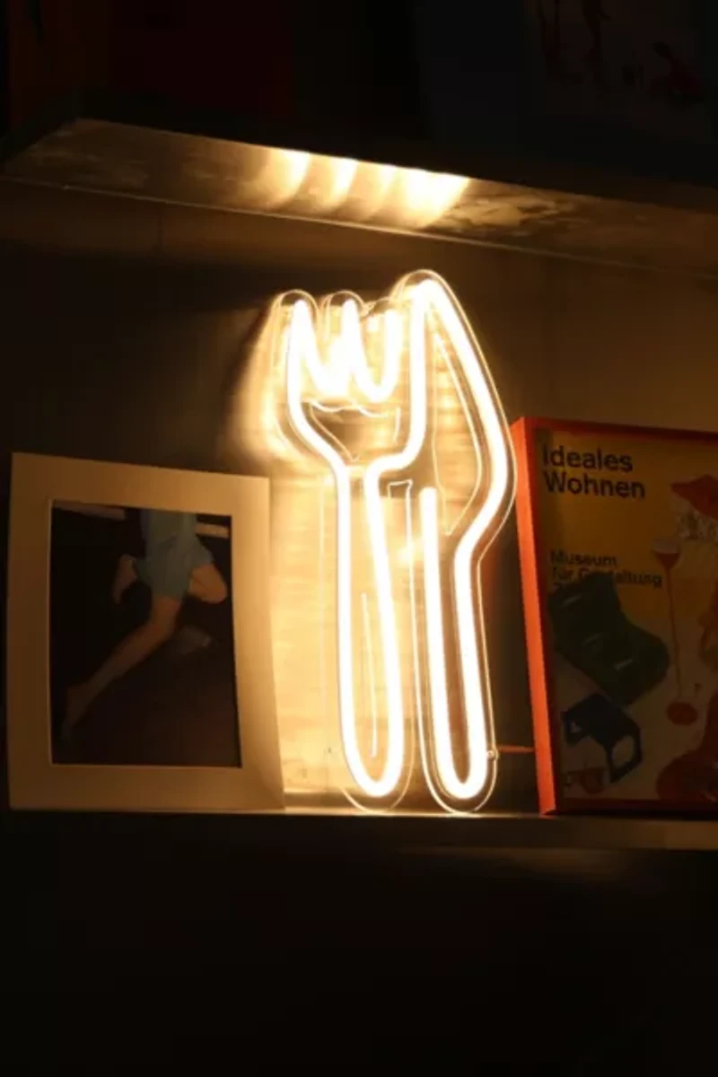 Echo Neon Knife and Fork Neon Sign