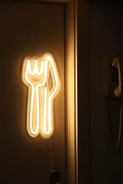 Echo Neon Knife and Fork Neon Sign