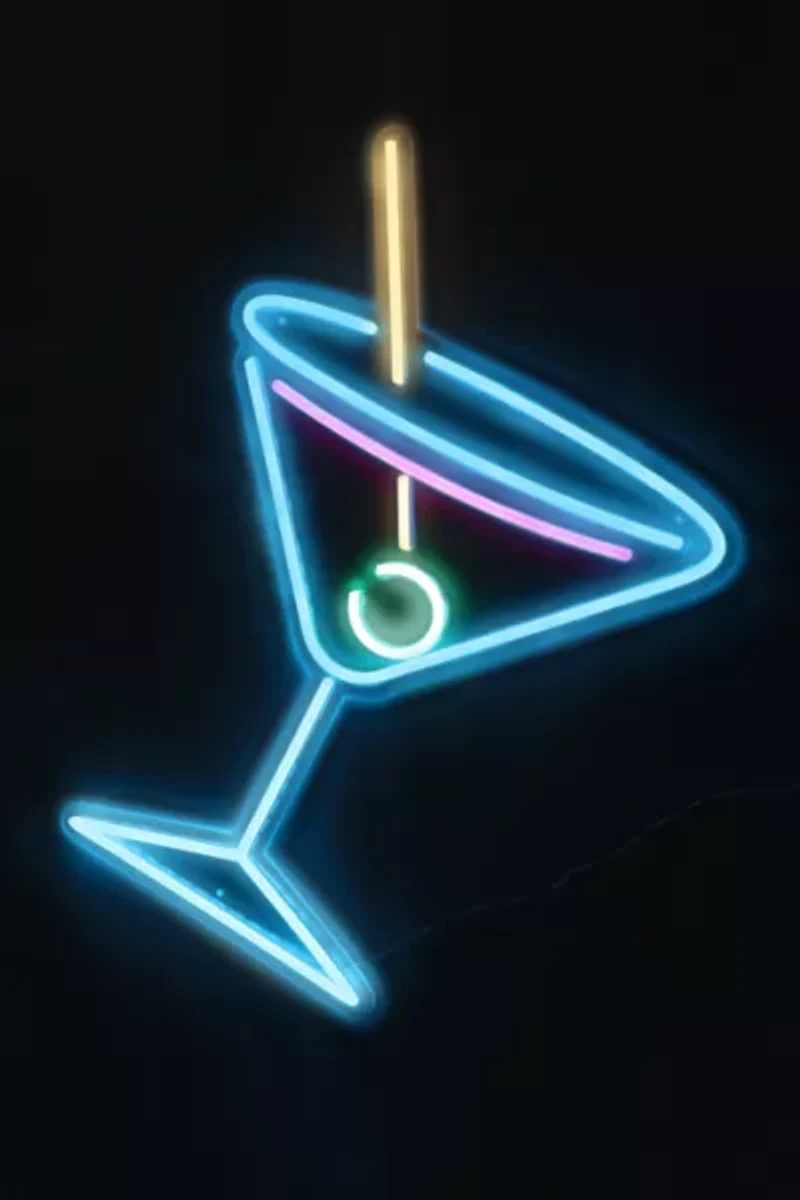 Echo Neon Martini Glass Neon Sign