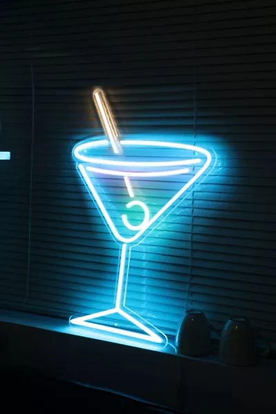 Echo Neon Martini Glass Neon Sign