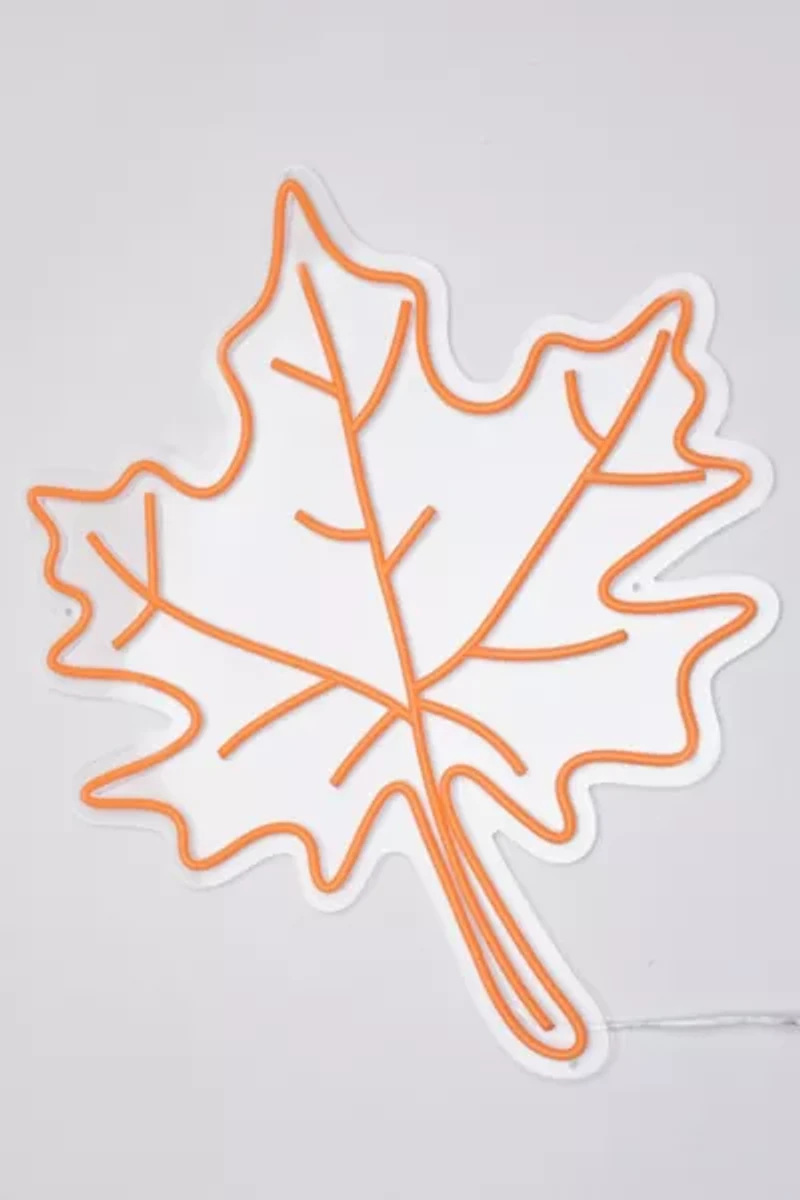 Echo Neon Maple Leaf Neon Sign