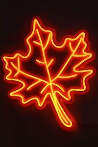 Echo Neon Maple Leaf Neon Sign