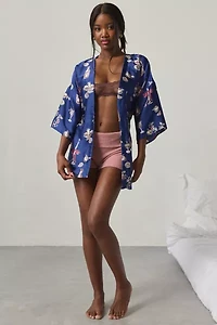 Out From Under Goodnight Kiss Satin Wrap Robe