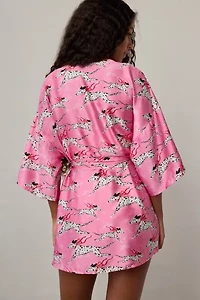 Out From Under Goodnight Kiss Satin Wrap Robe