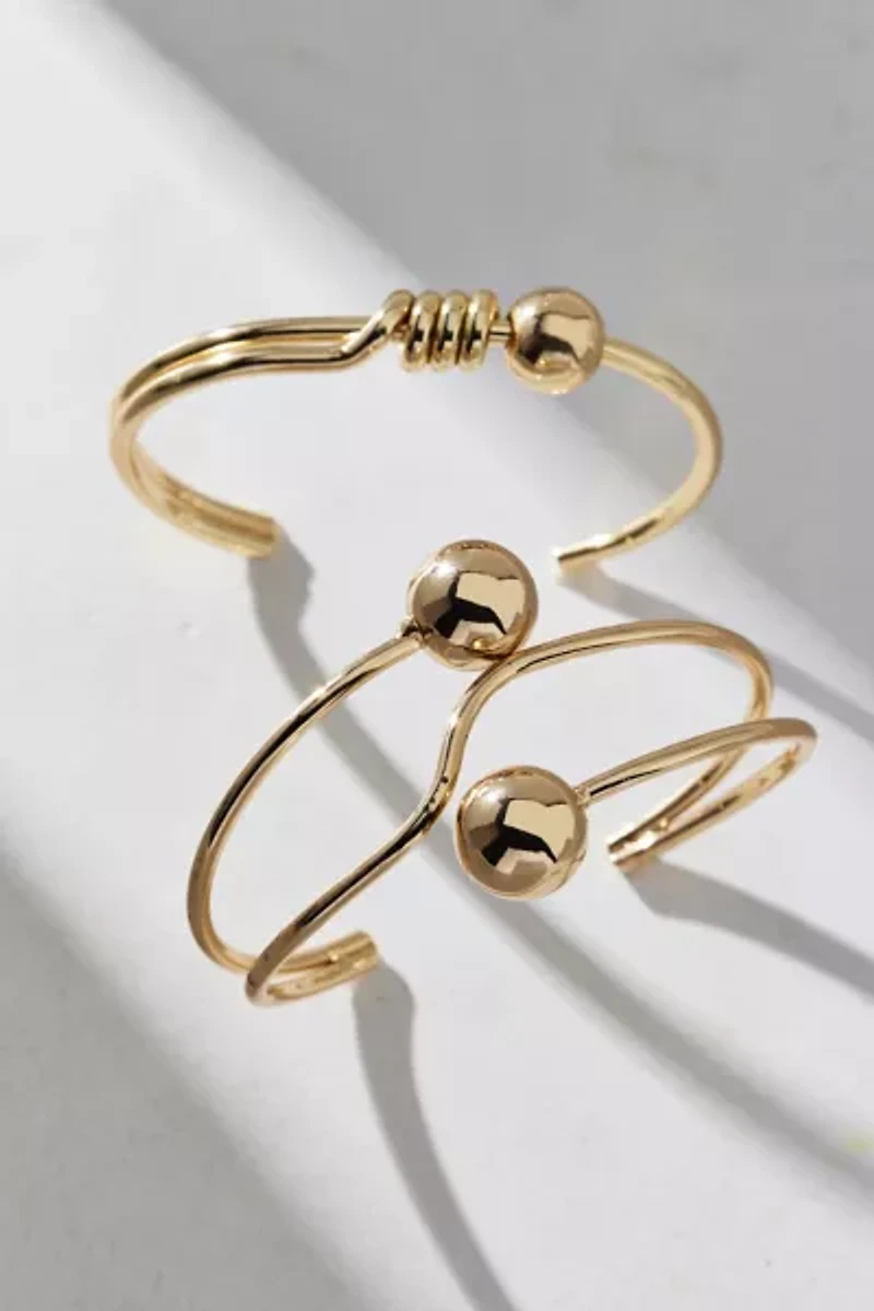 Sasha Metal Cuff Bracelet Set