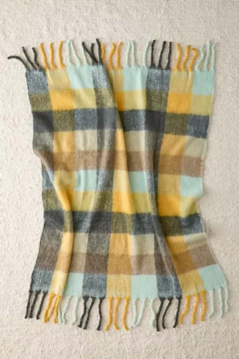 Monroe Faux Mohair Throw Blanket