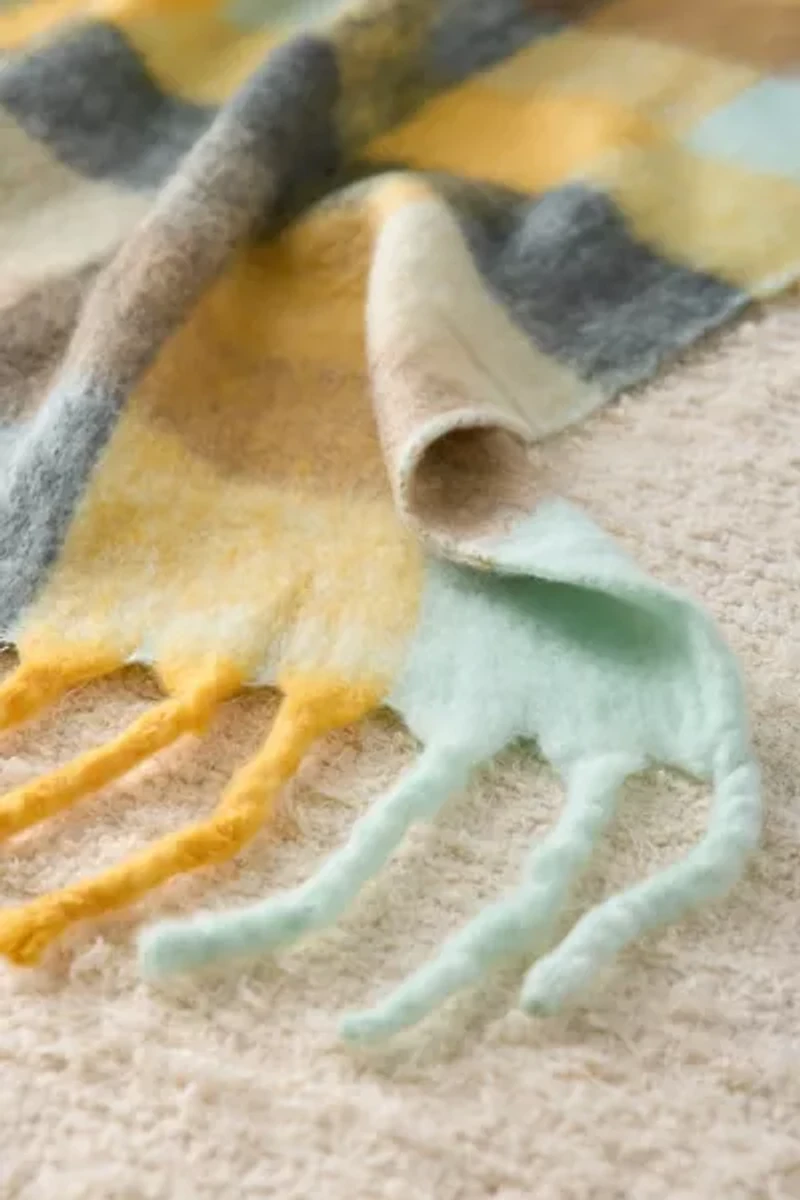 Monroe Faux Mohair Throw Blanket