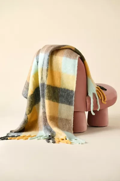 Monroe Faux Mohair Throw Blanket