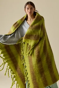 Monroe Faux Mohair Scarf Throw Blanket