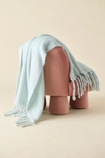 Monroe Faux Mohair Scarf Throw Blanket